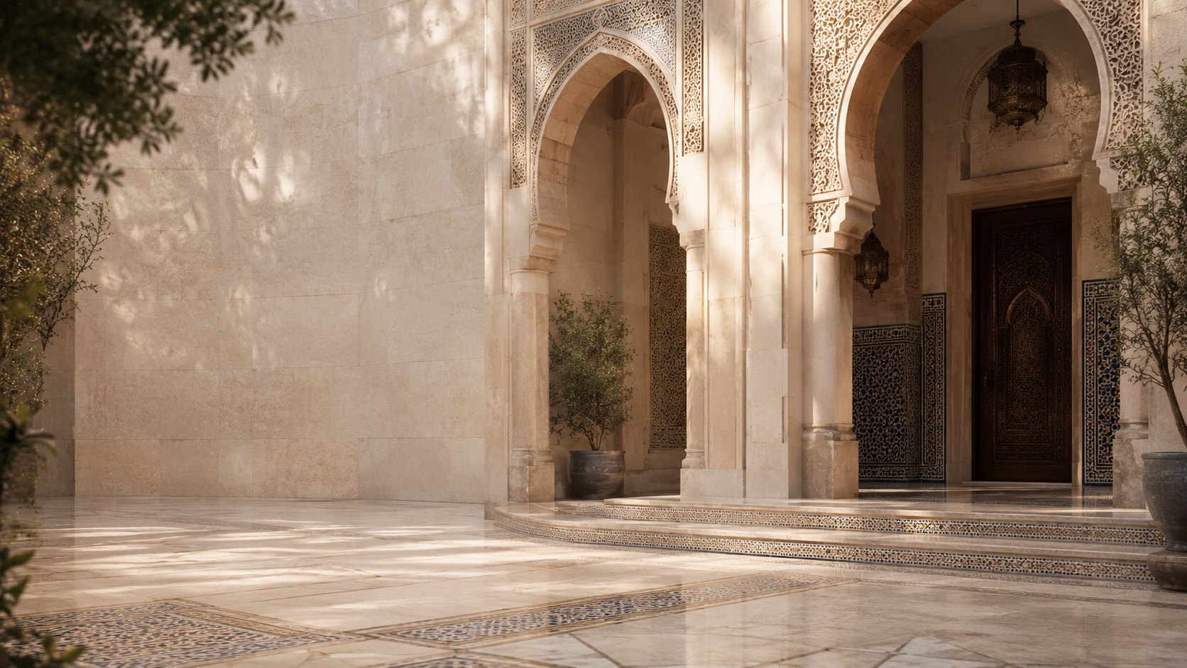 Architecture marocaine élégante et institutionnelle